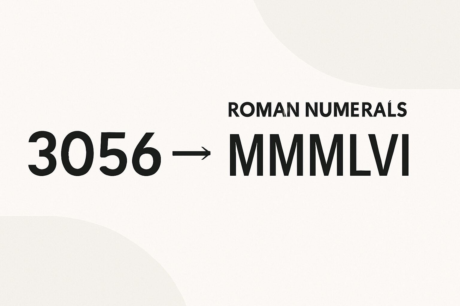 Roman Numerals: 3056