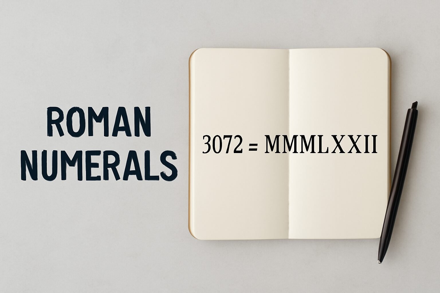 Roman Numerals: 3072