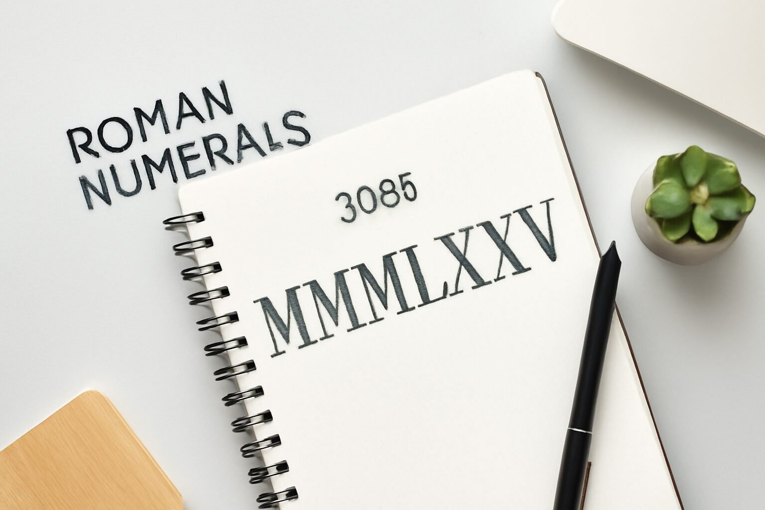 Roman Numerals: 3085
