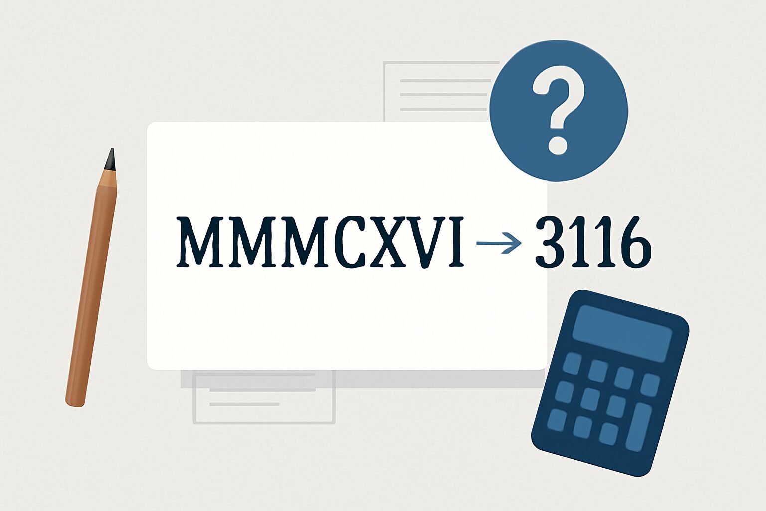 Roman Numerals: 3116
