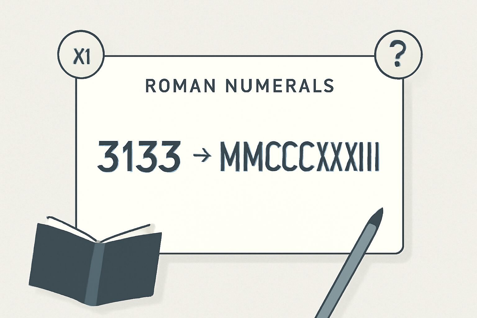 Roman Numerals: 3133