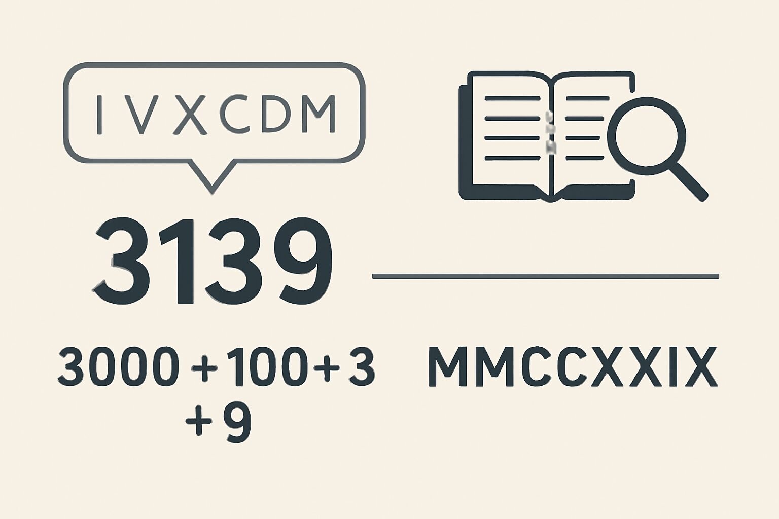 Roman Numerals: 3139