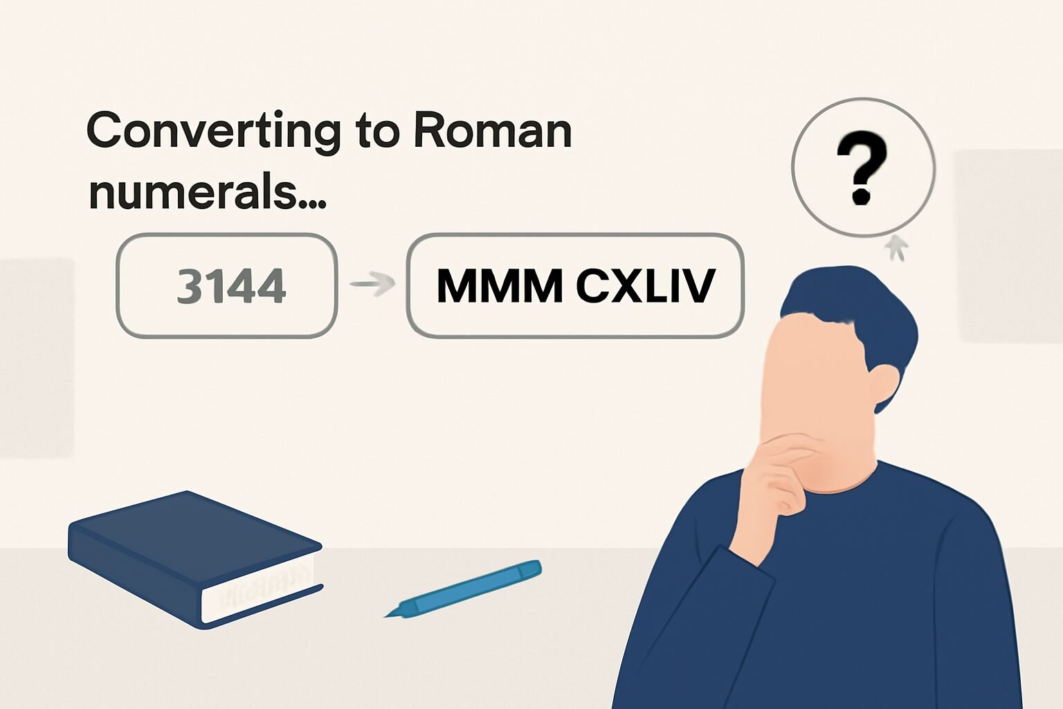 Roman Numerals: 3144