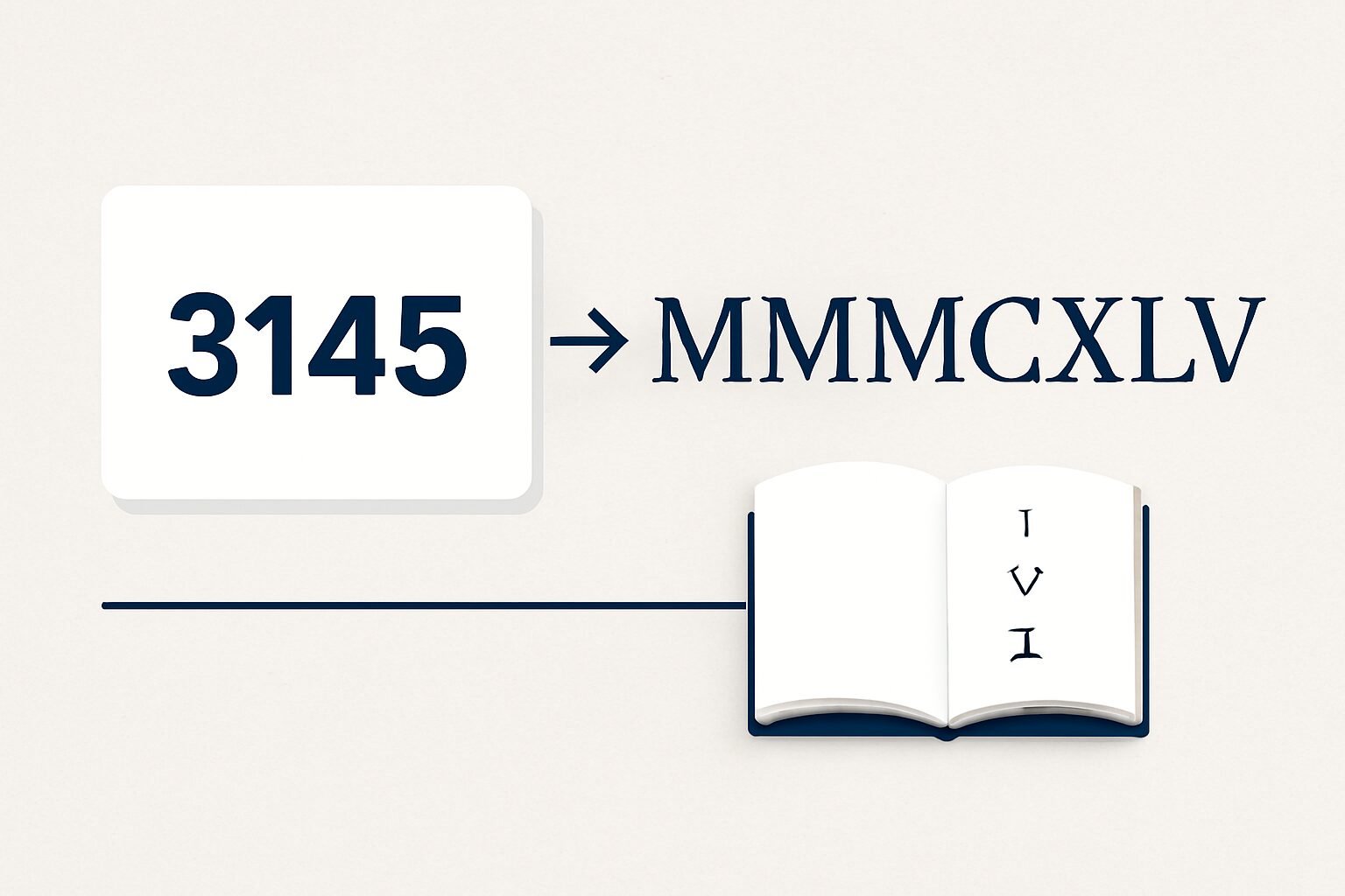 Roman Numerals: 3145