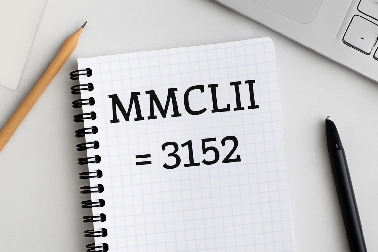 Roman Numerals: 3152