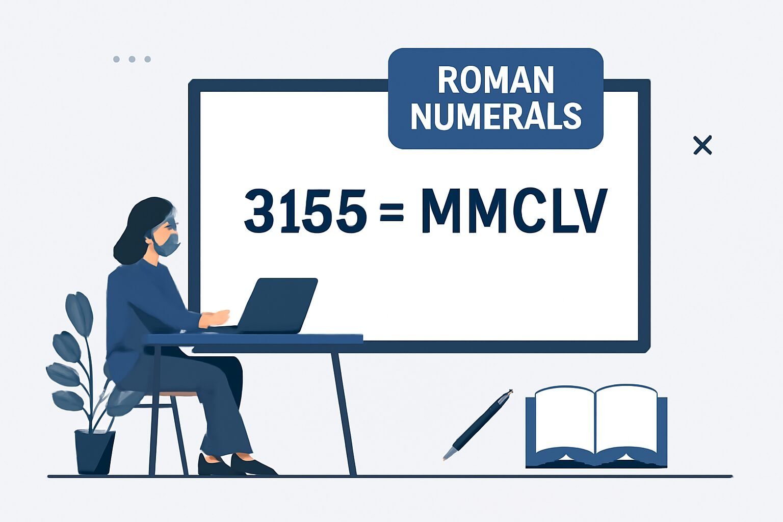 Roman Numerals: 3155