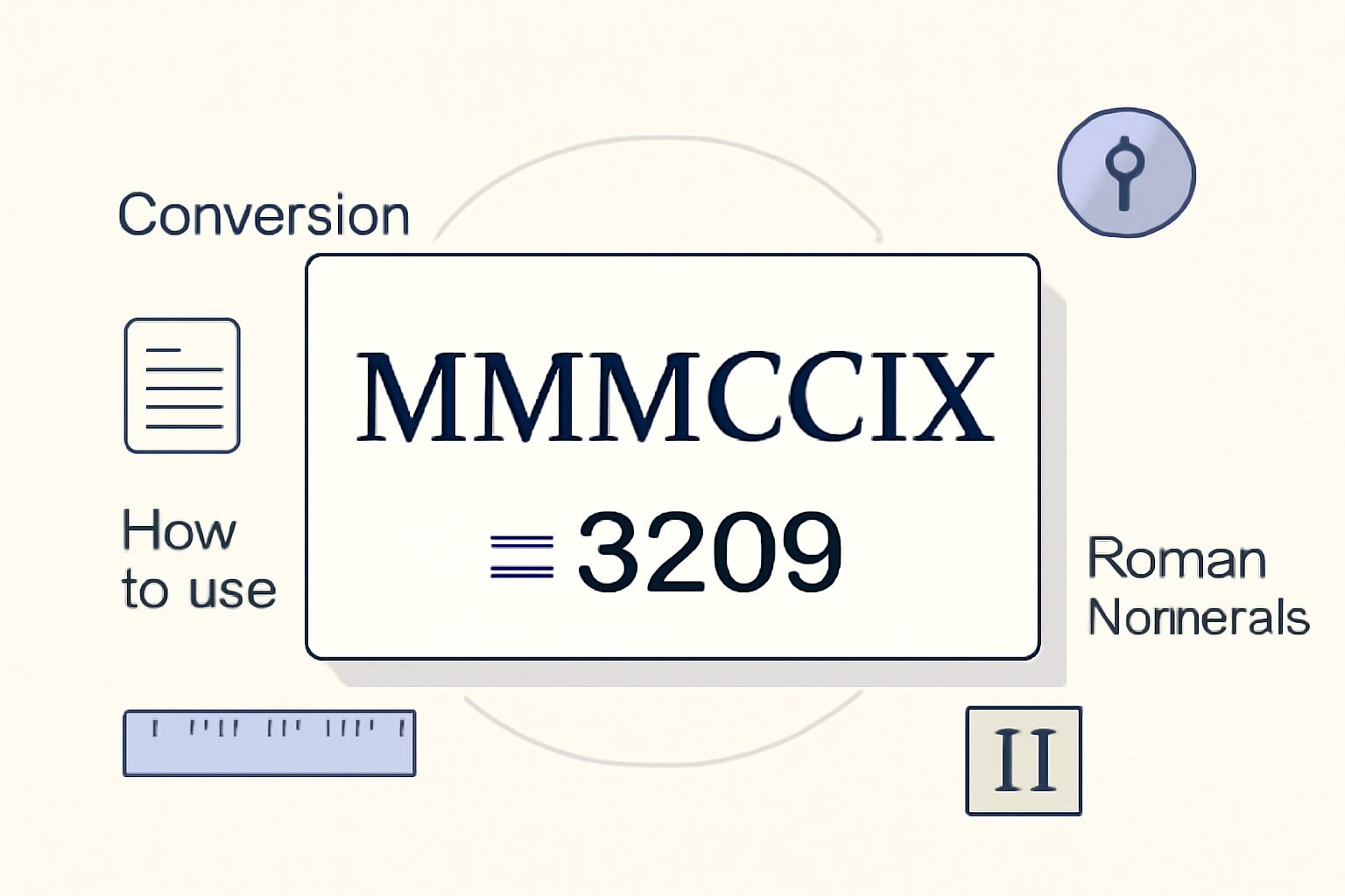 Roman Numerals: 3209