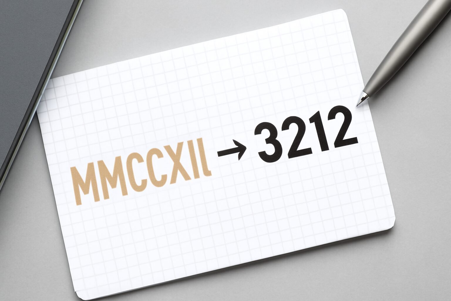 Roman Numerals: 3212