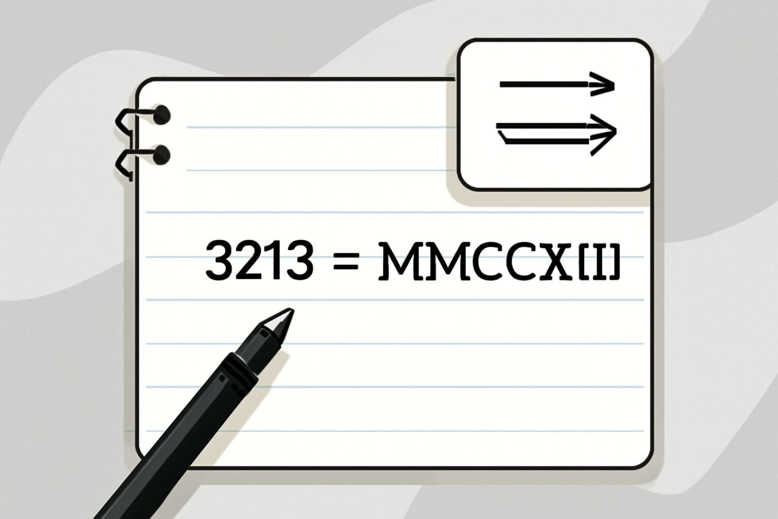 Roman Numerals: 3213