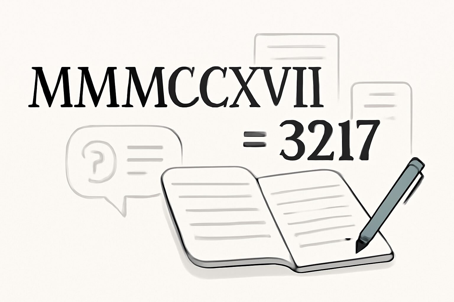 Roman Numerals: 3217
