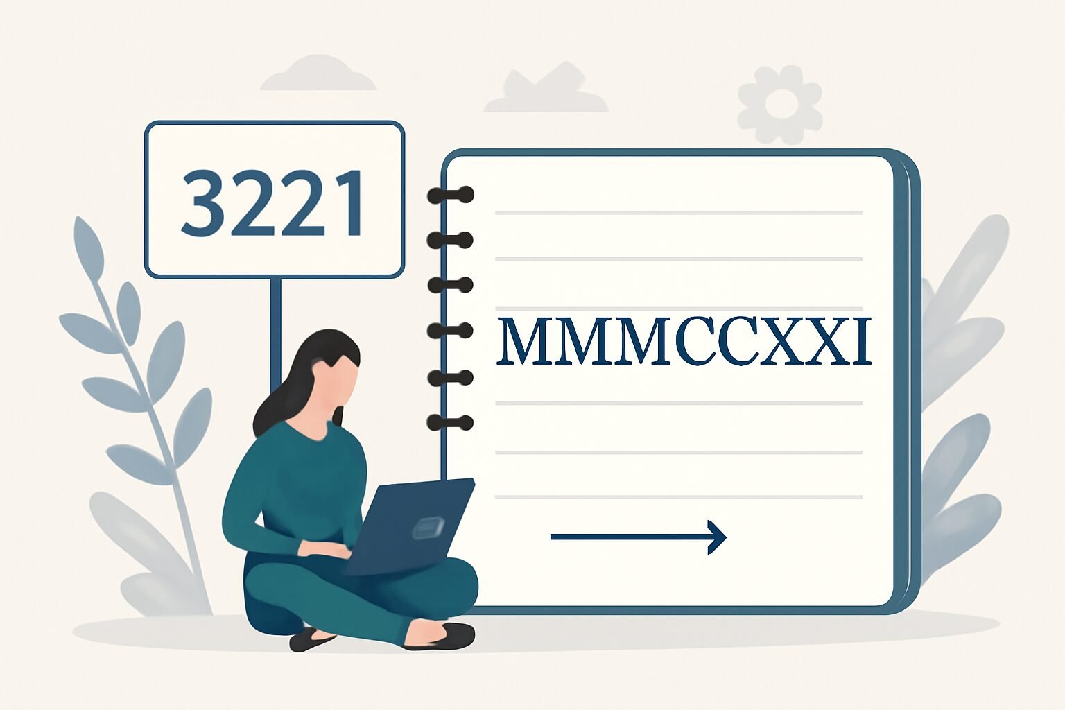 Roman Numerals: 3221