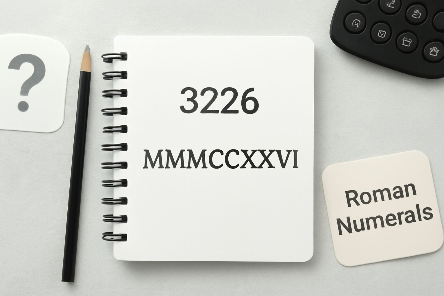 Roman Numerals: 3226