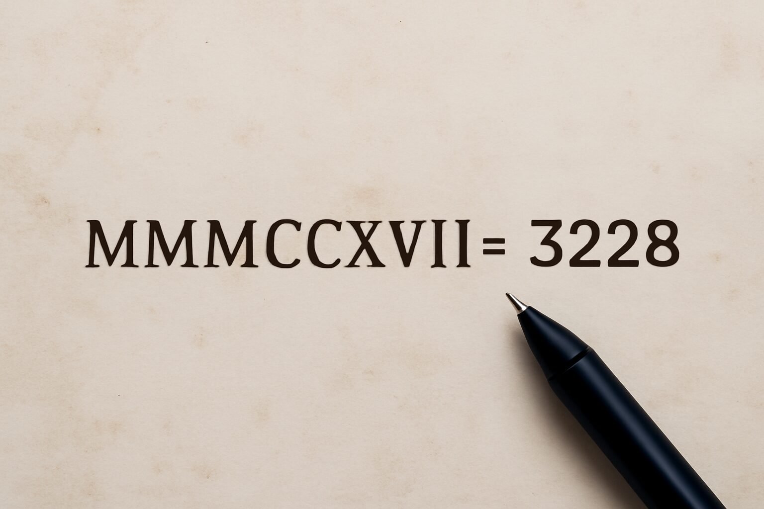 Roman Numerals: 3228