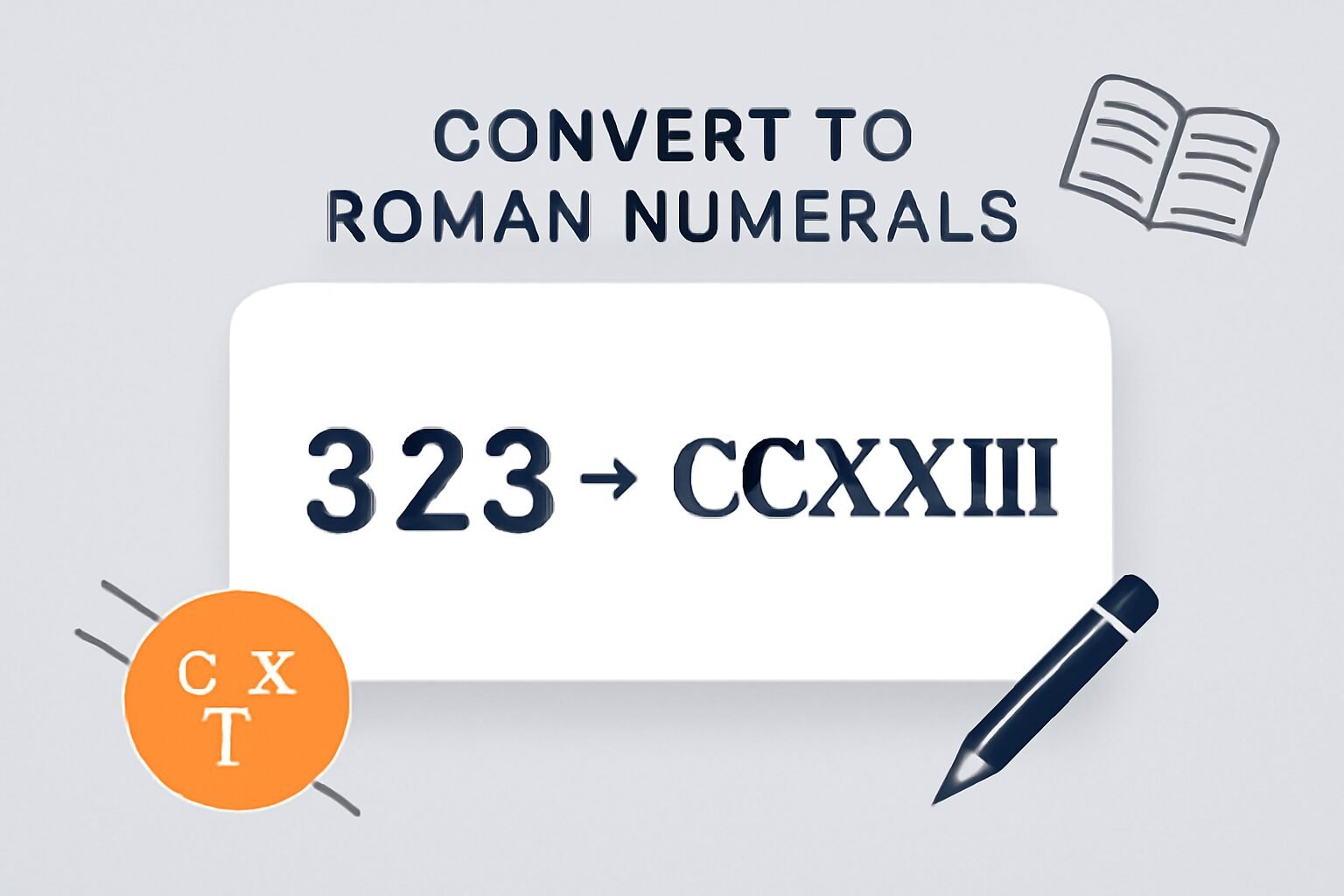Roman Numerals: 323
