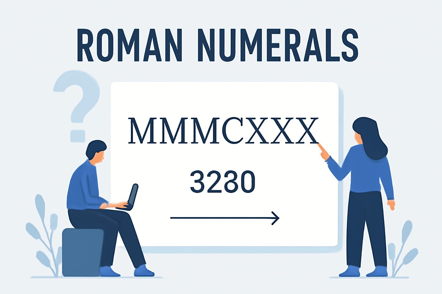Roman Numerals: 3230