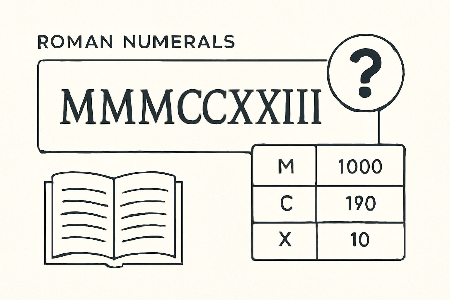 Roman Numerals: 3233
