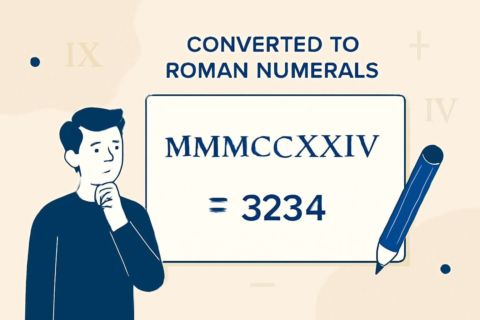 Roman Numerals: 3234