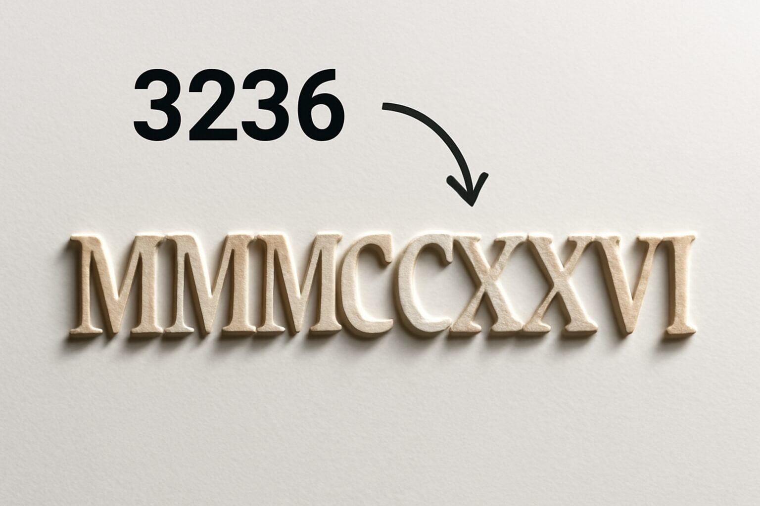 Roman Numerals: 3236