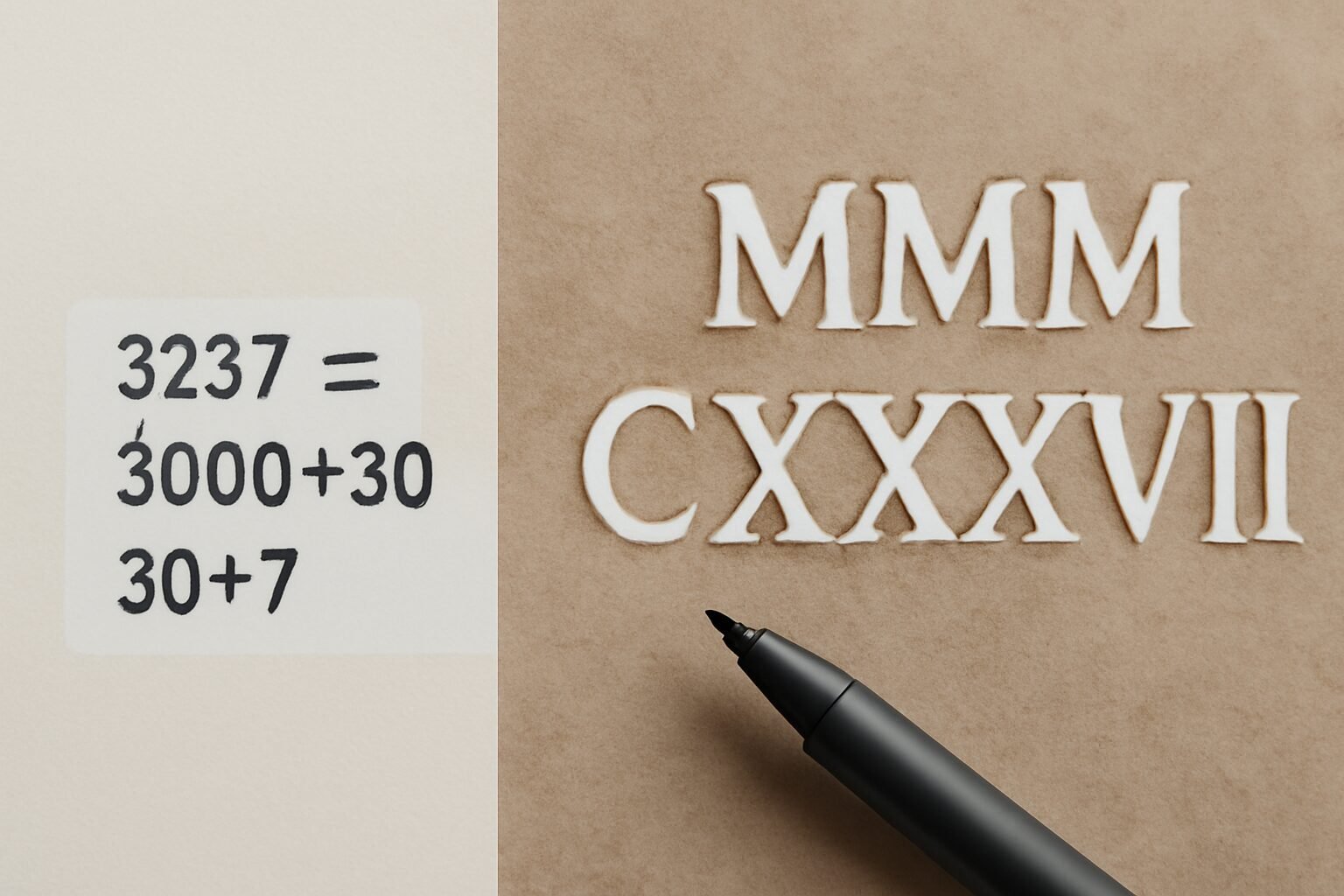 Roman Numerals: 3237