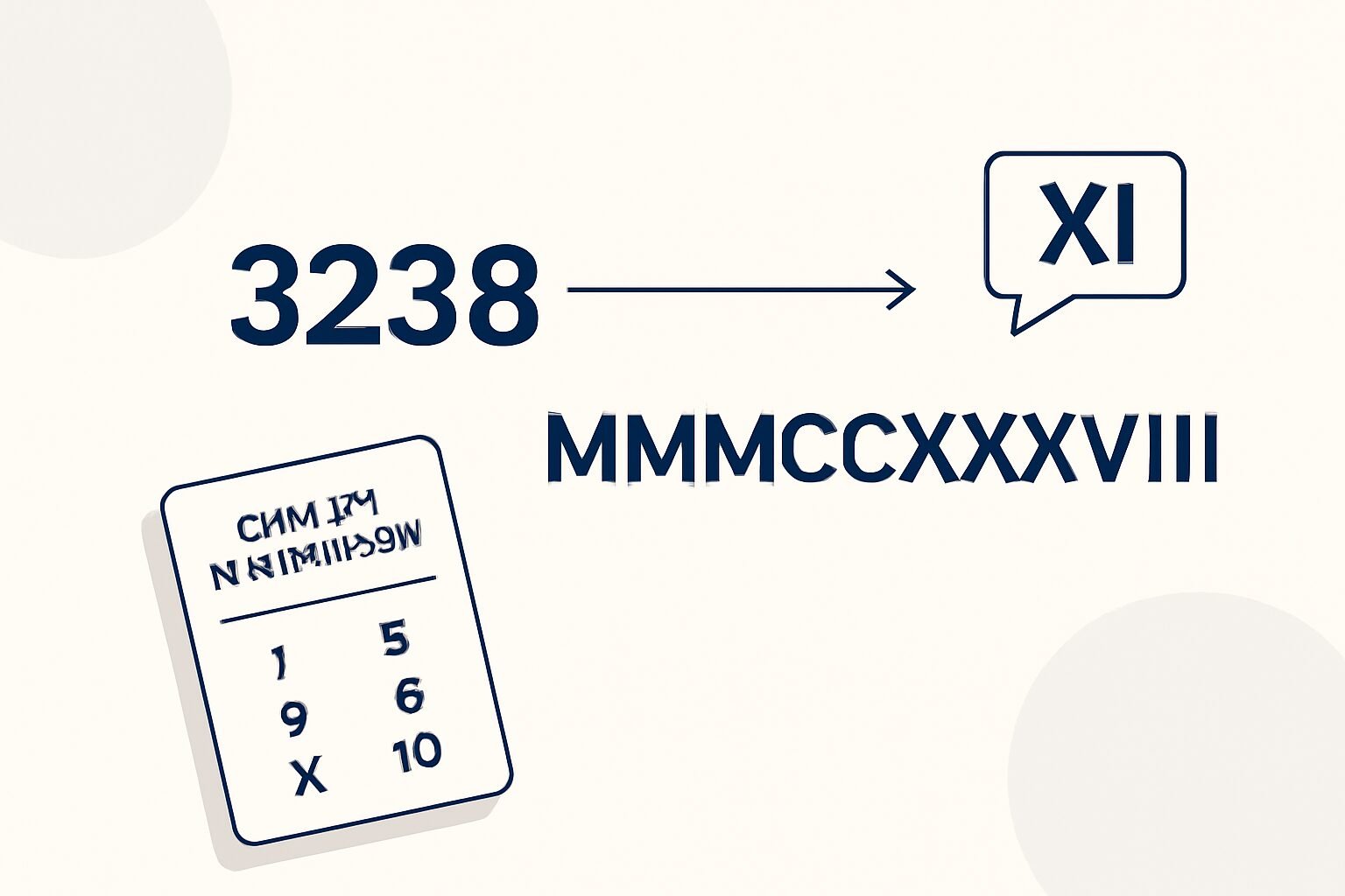 Roman Numerals: 3238