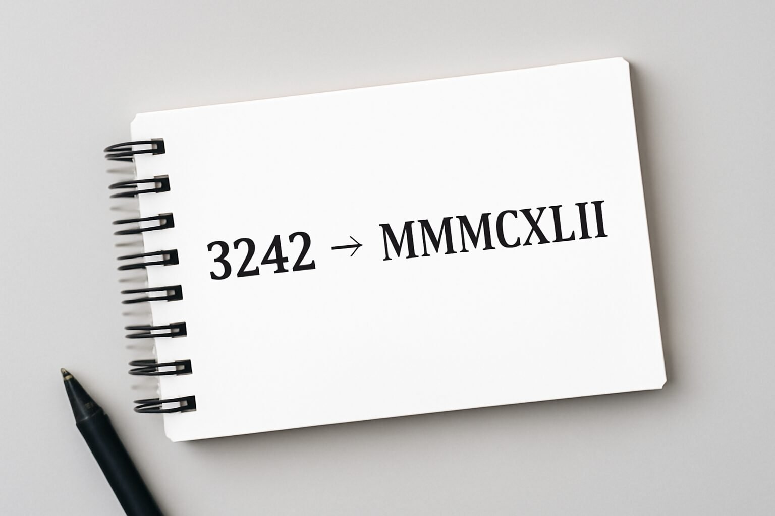 Roman Numerals: 3242