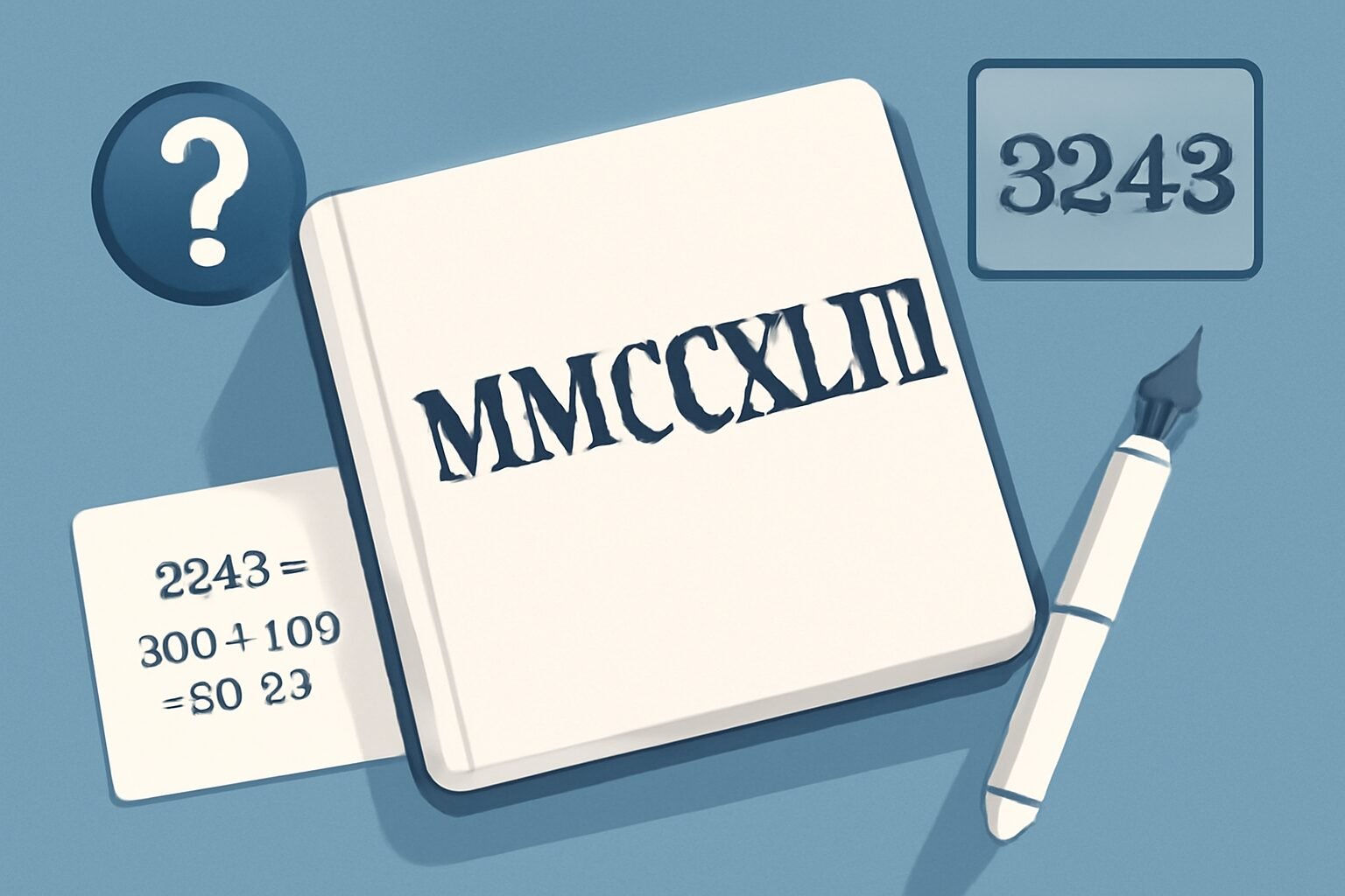 Roman Numerals: 3243
