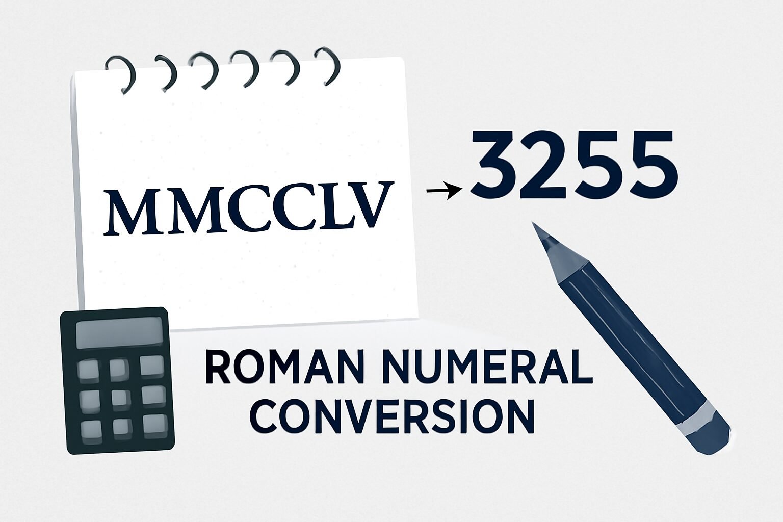 Roman Numerals: 3255