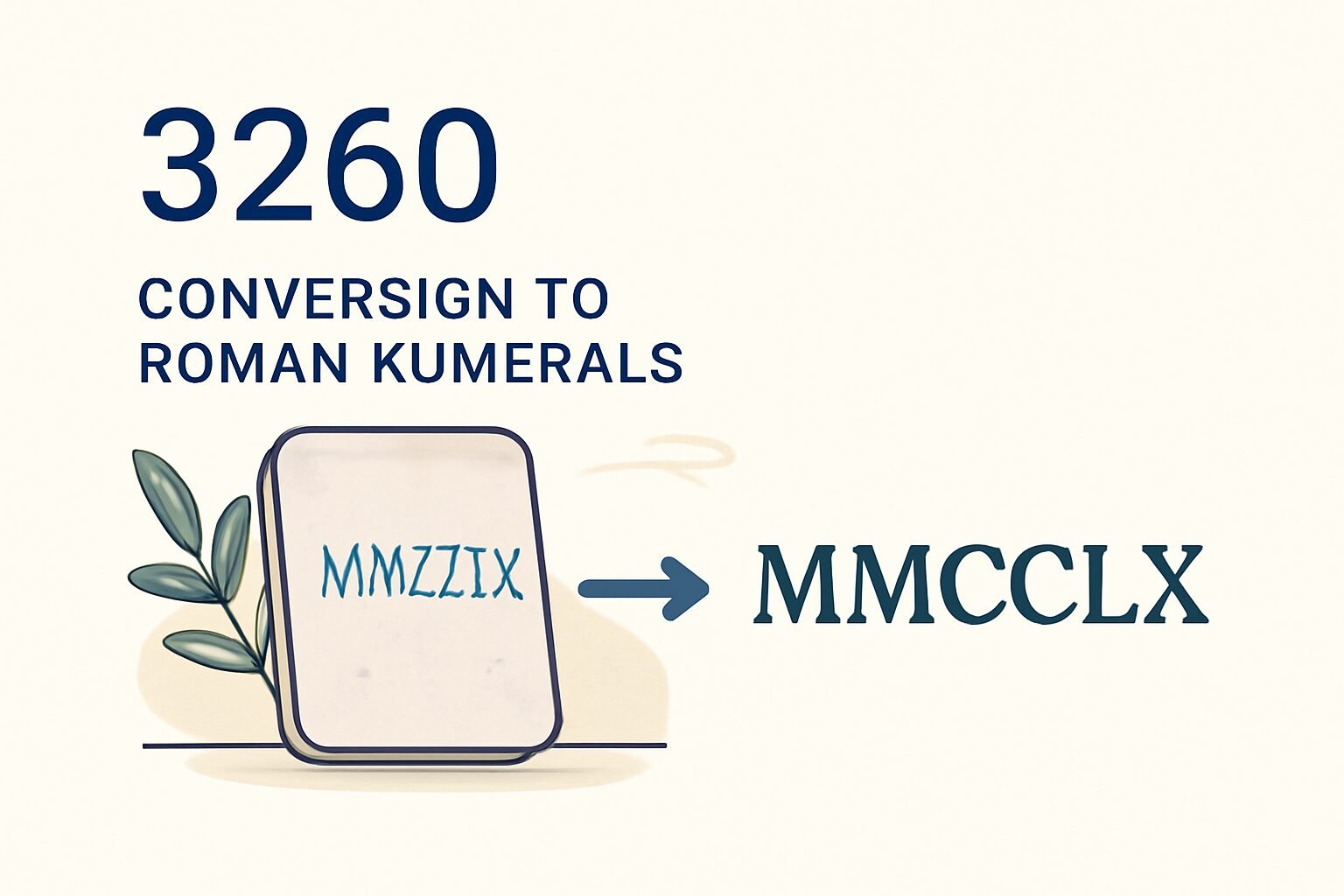 Roman Numerals: 3260