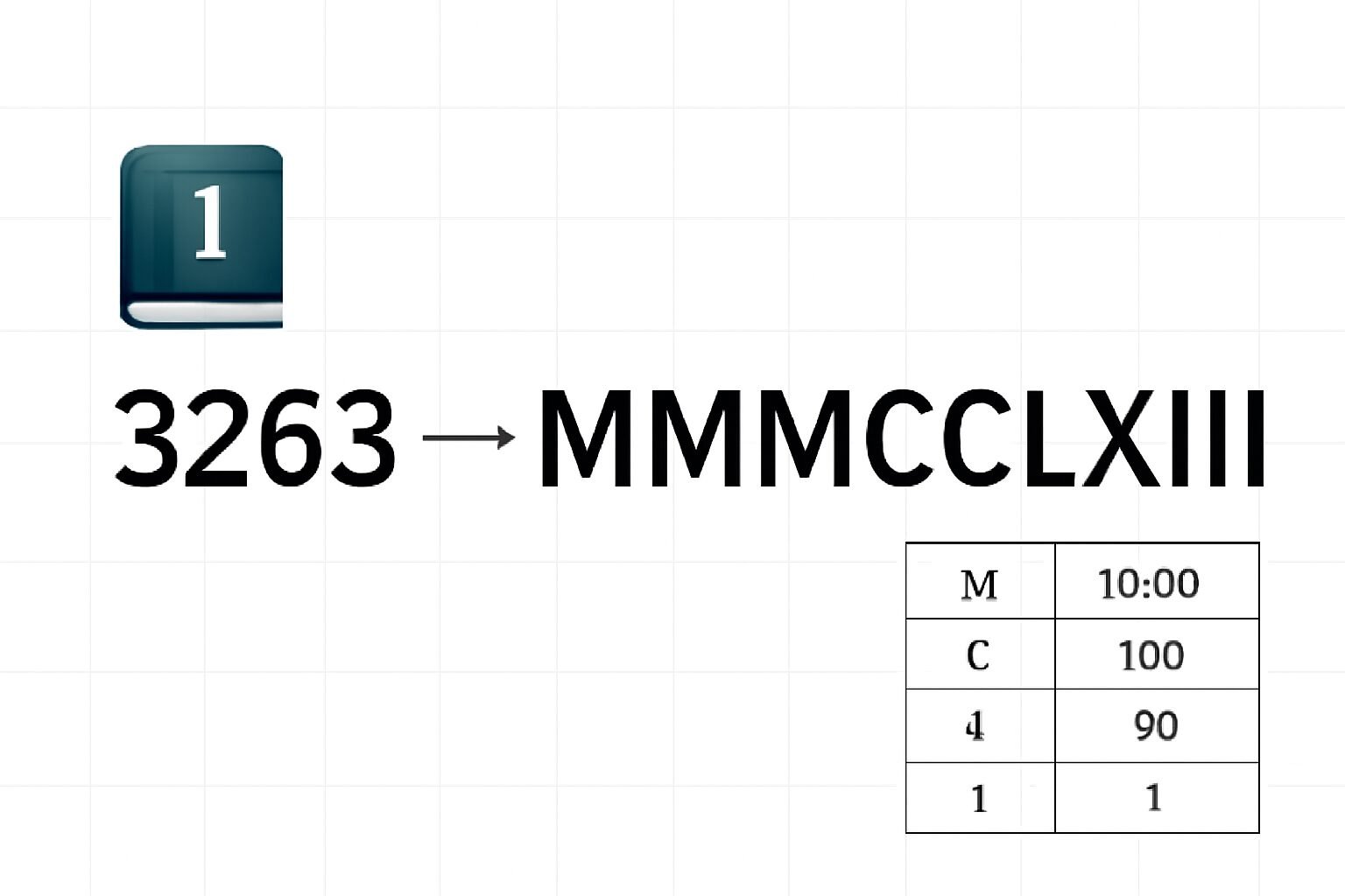 Roman Numerals: 3263