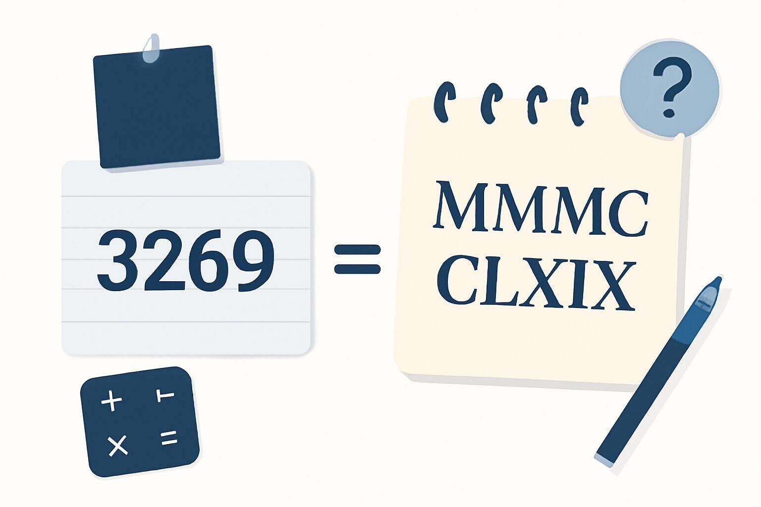 Roman Numerals: 3269