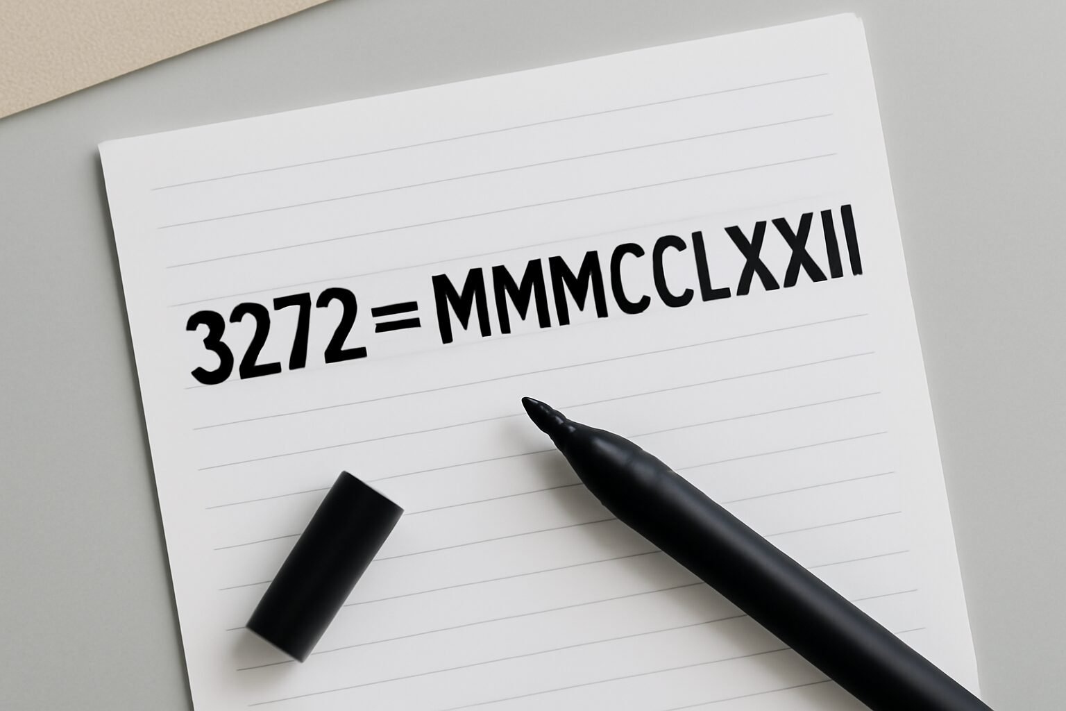 Roman Numerals: 3272