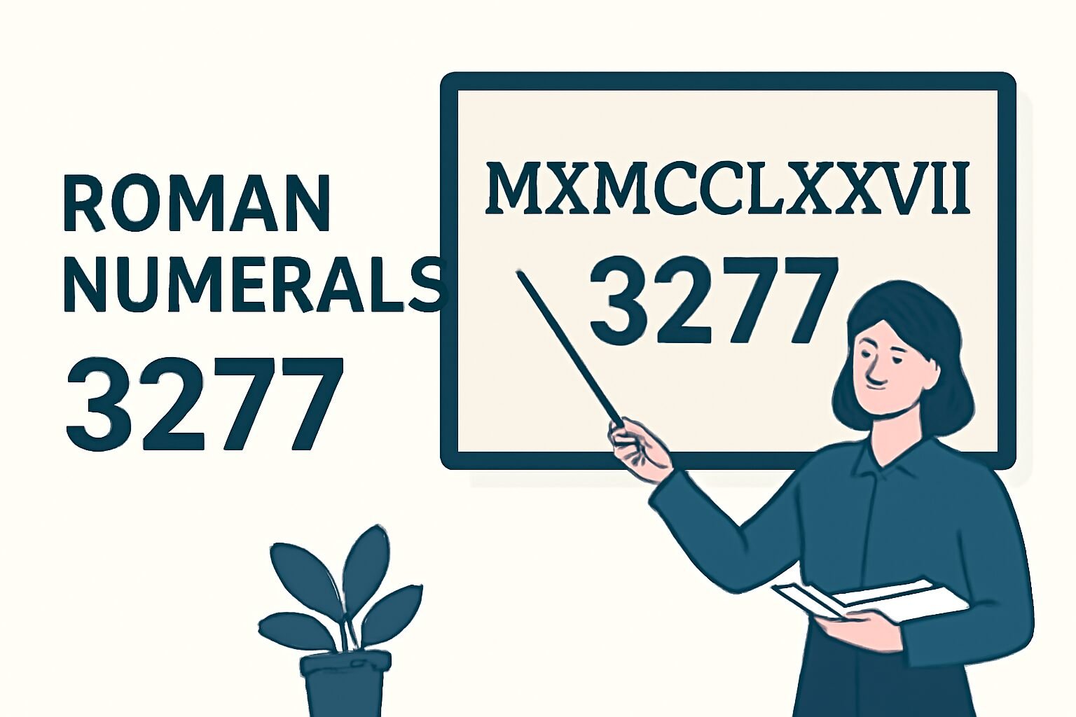 Roman Numerals: 3277