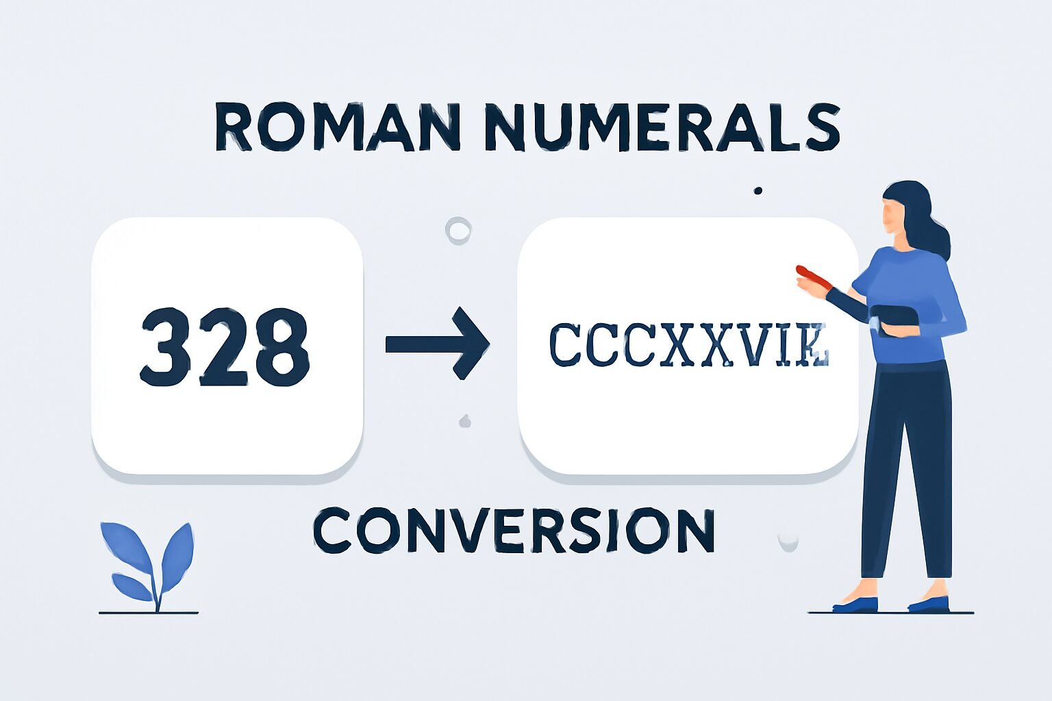 Roman Numerals: 328