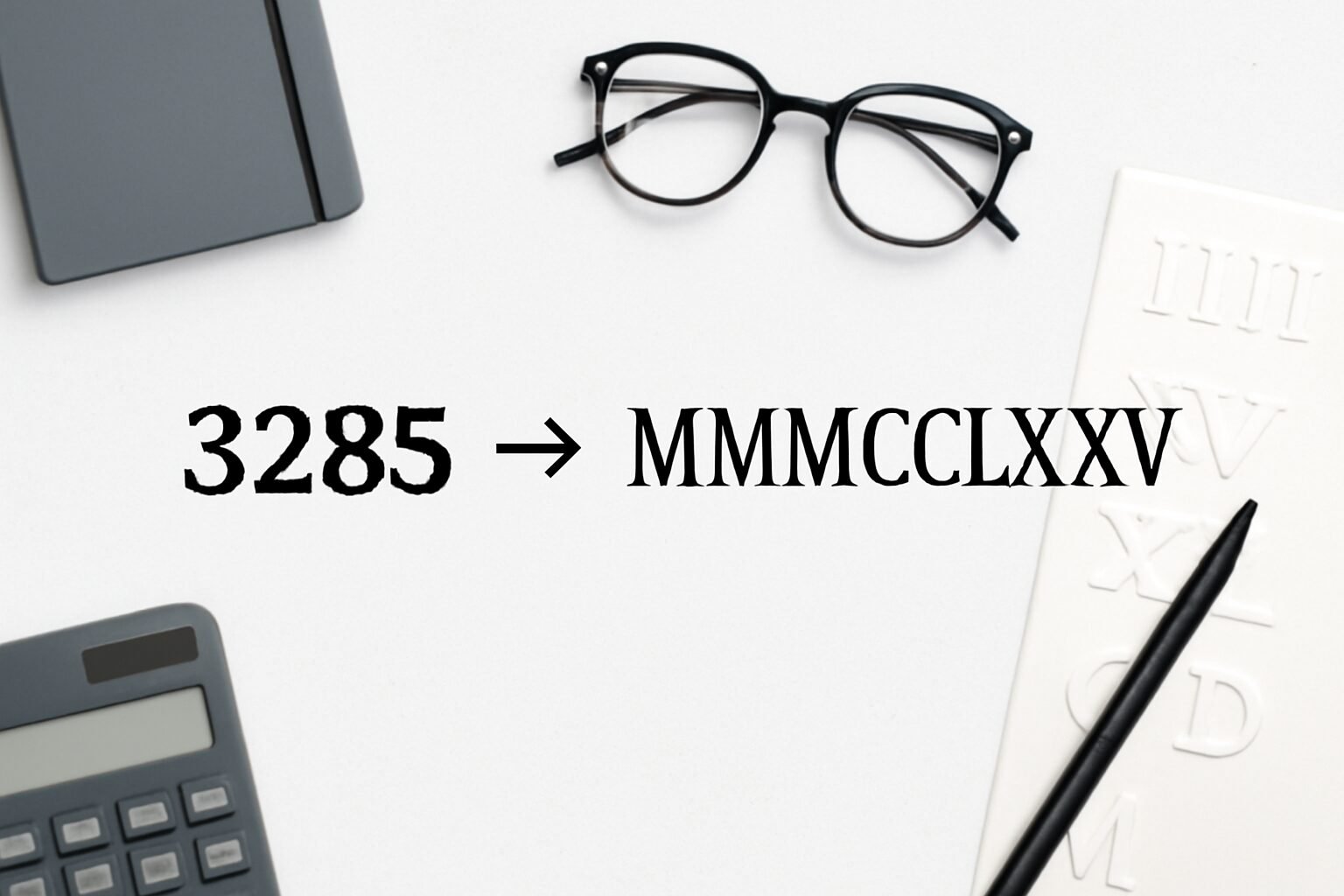 Roman Numerals: 3285