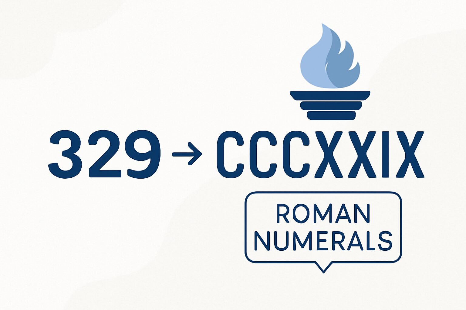 Roman Numerals: 329