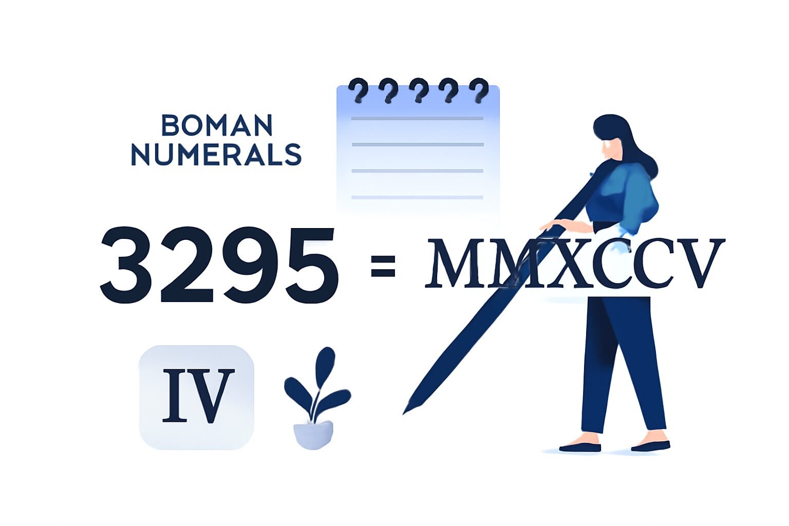 Roman Numerals: 3295