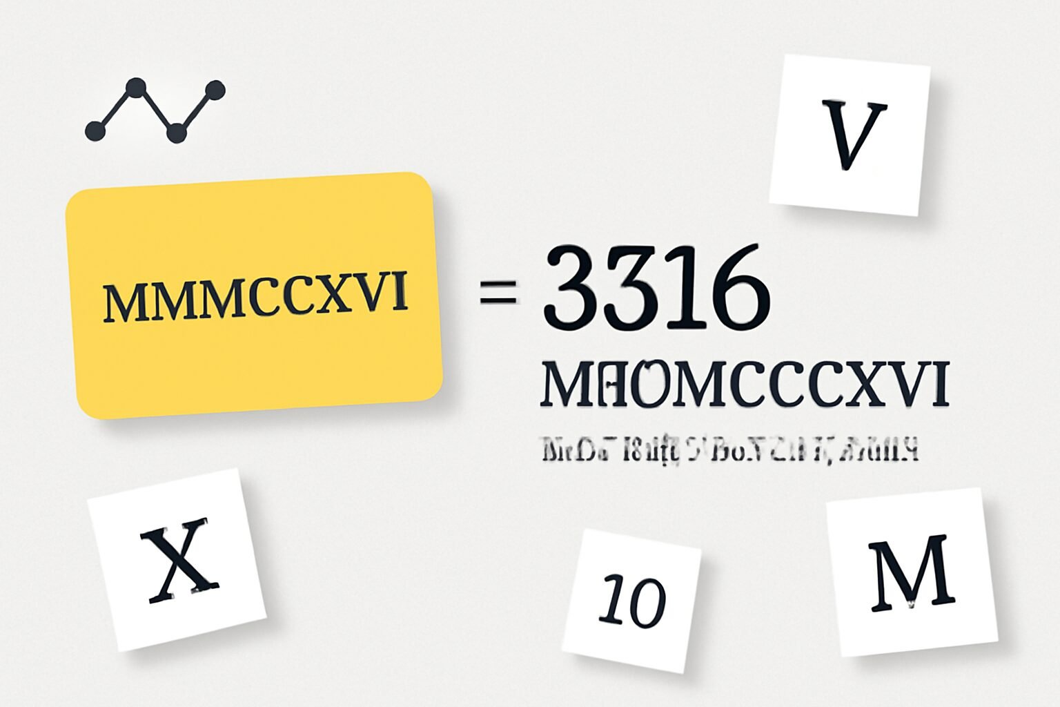 Roman Numerals: 3316