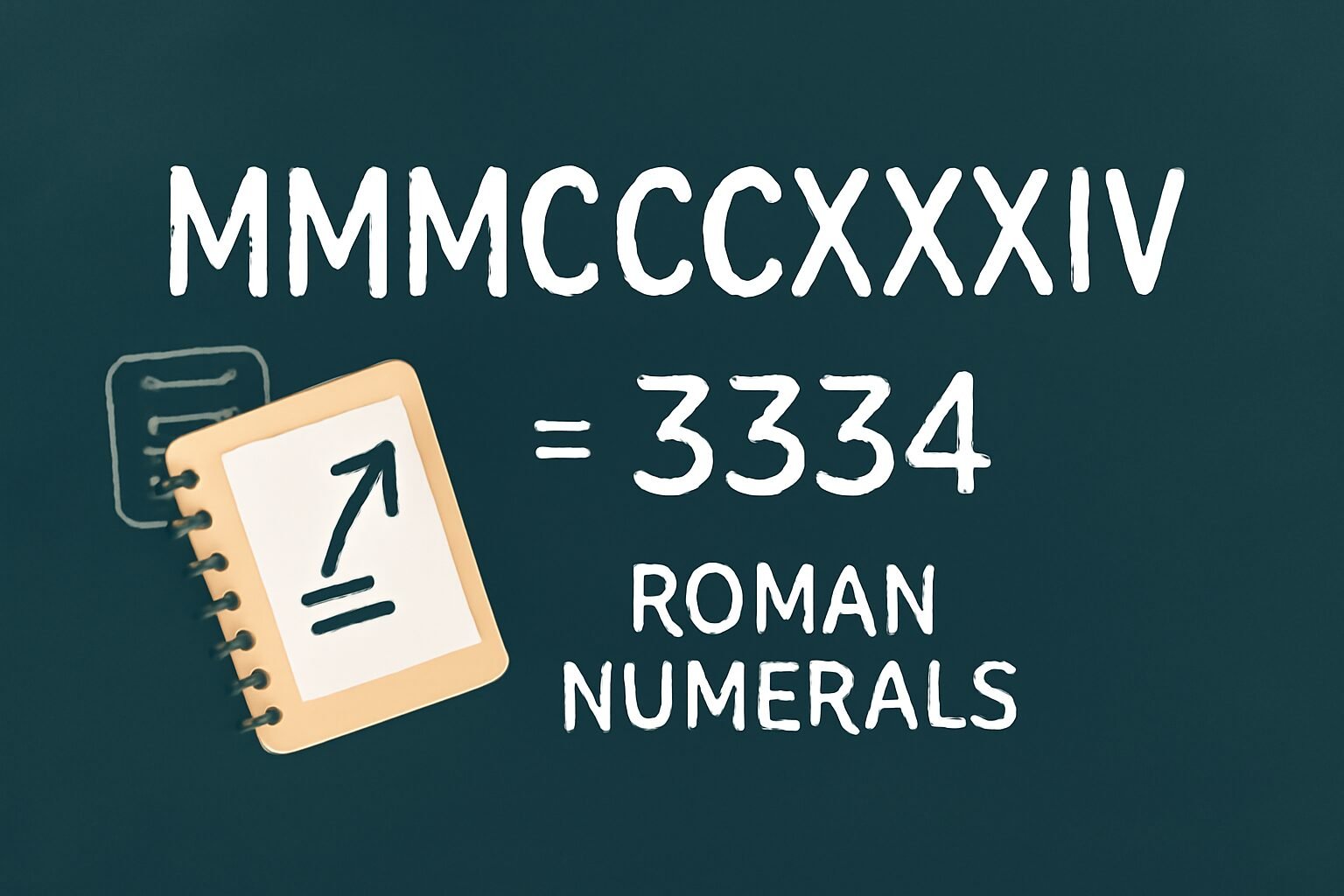 Roman Numerals: 3334