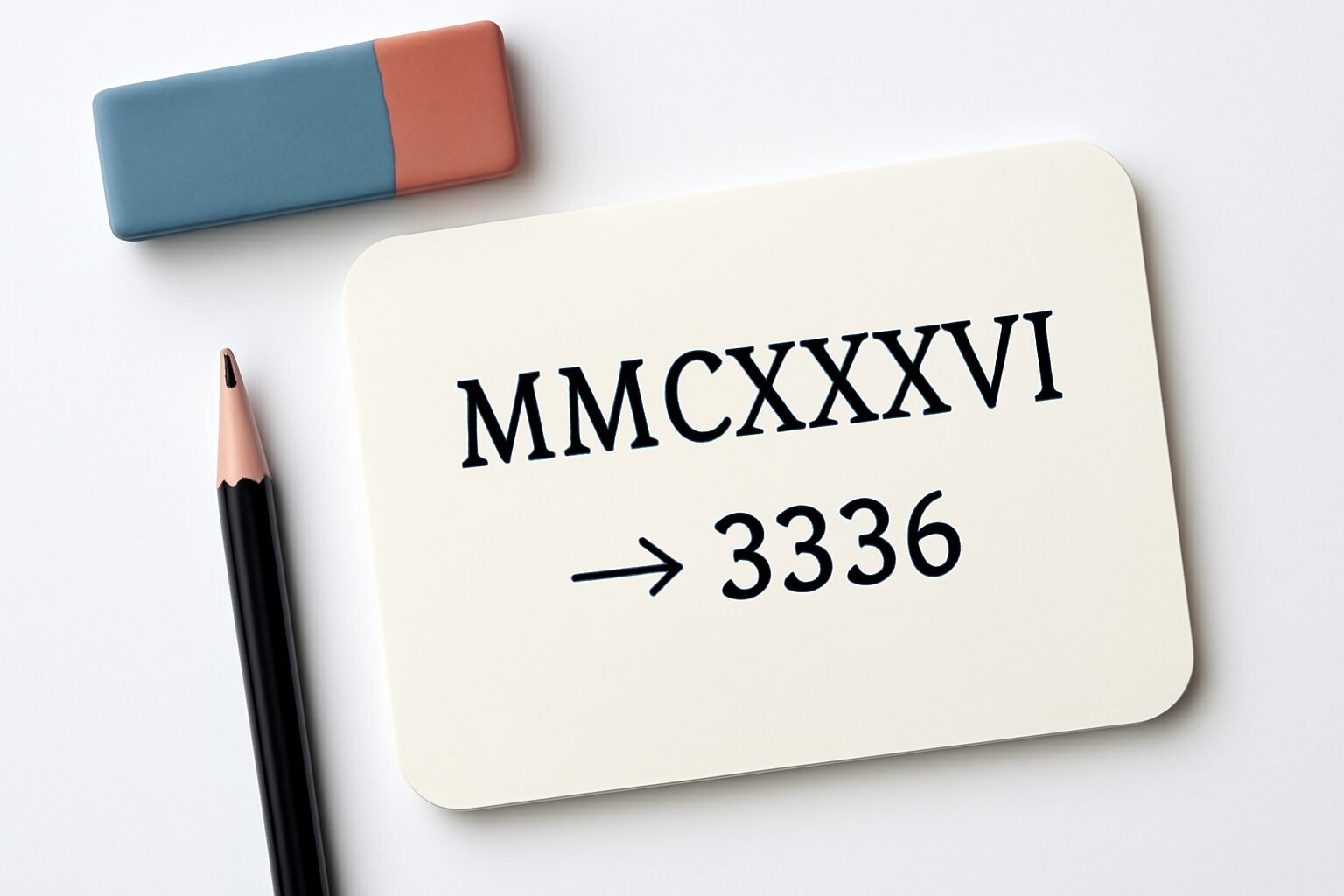 Roman Numerals: 3336