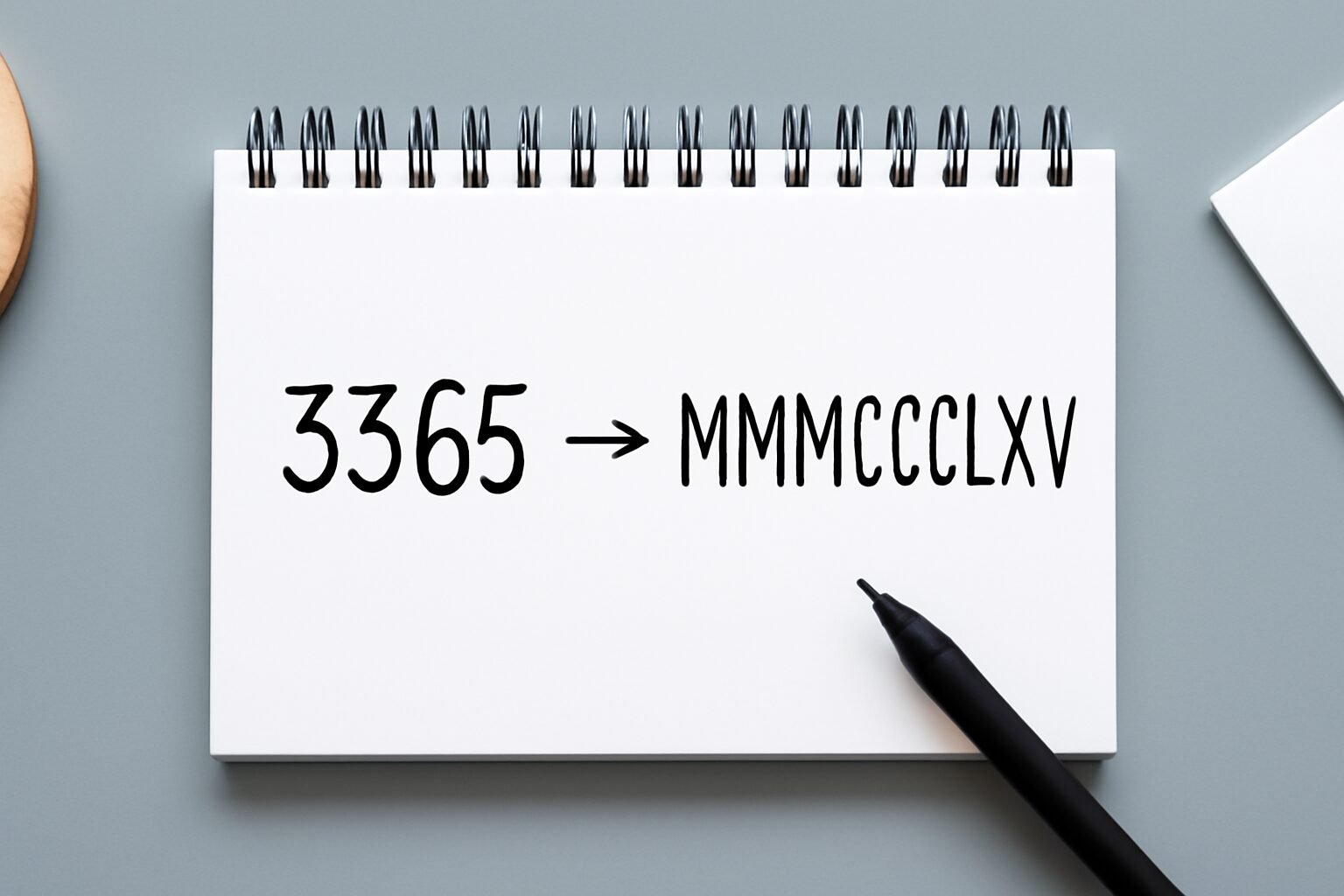 Roman Numerals: 3365