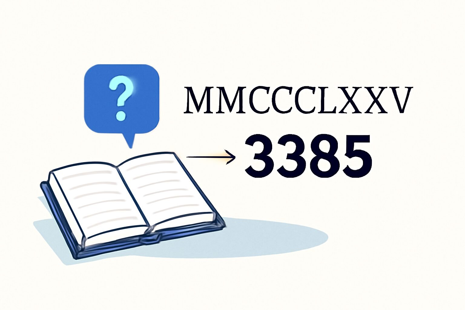 Roman Numerals: 3385