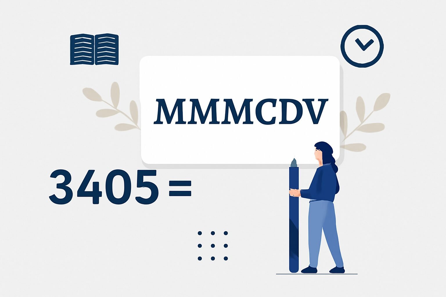 Roman Numerals: 3405