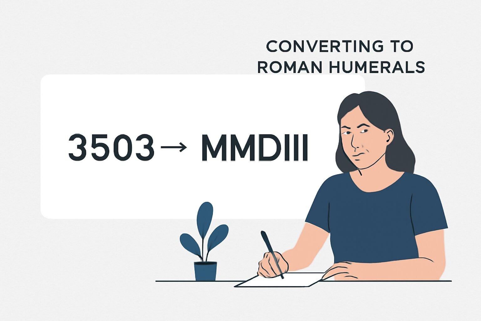Roman Numerals: 3503