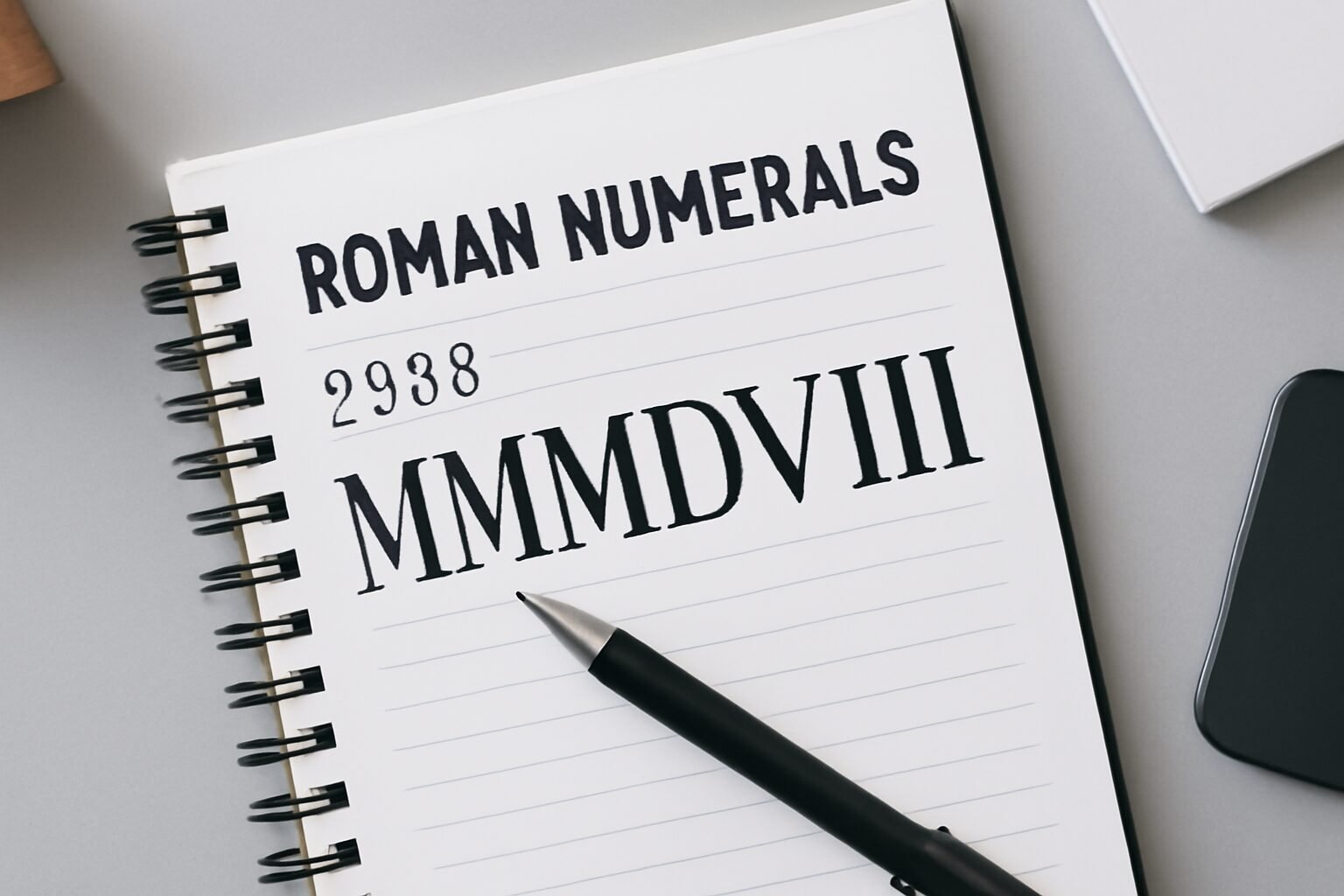 Roman Numerals: 3508