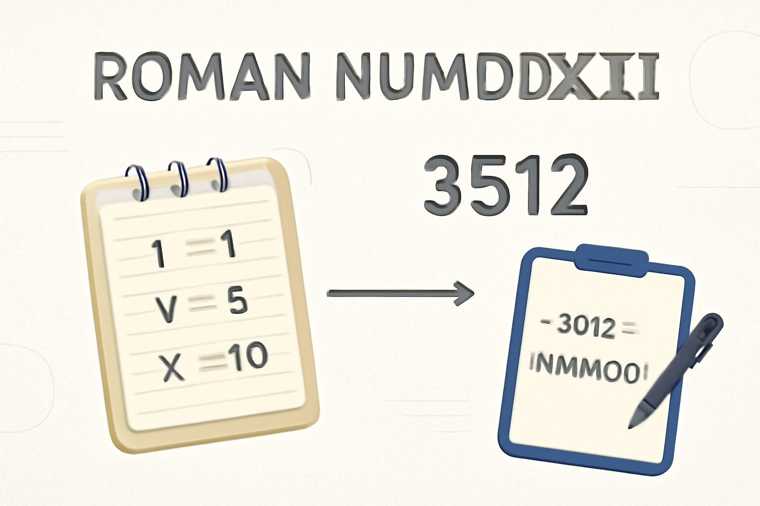 Roman Numerals: 3512