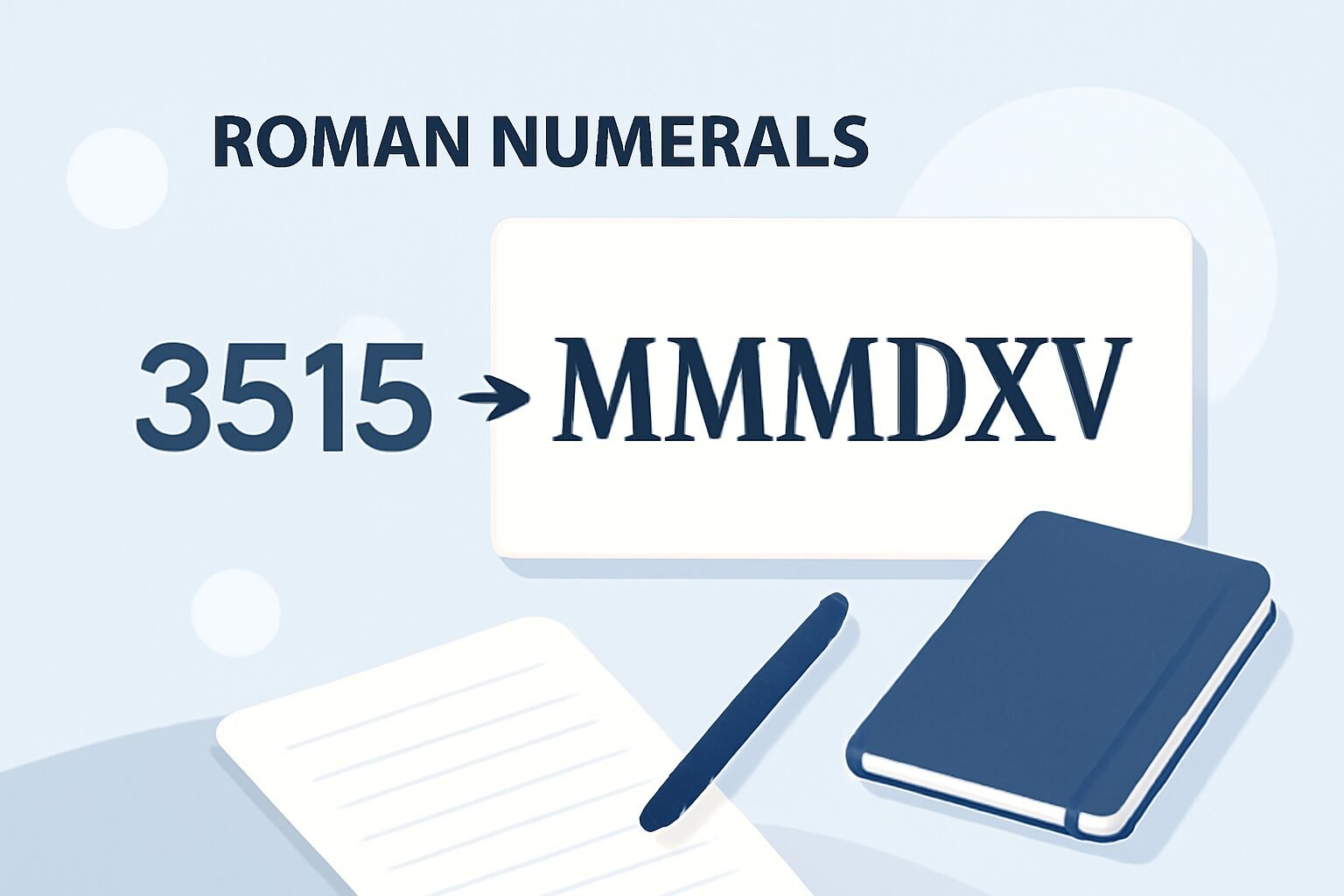 Roman Numerals: 3515