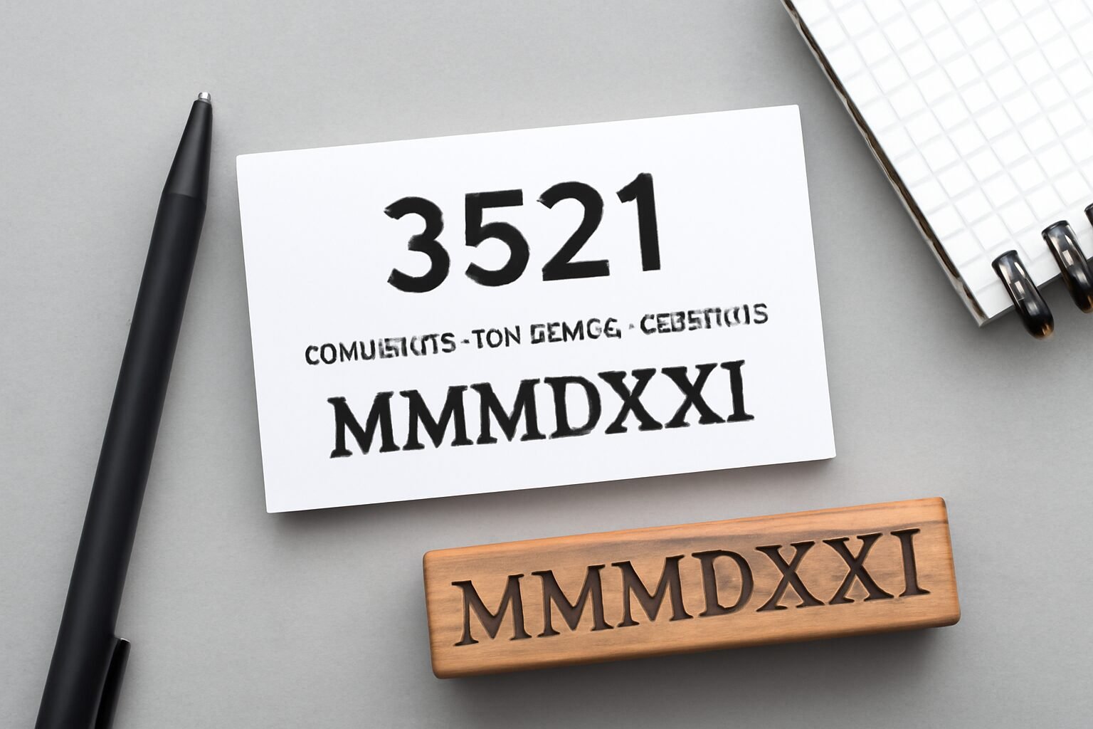 Roman Numerals: 3521