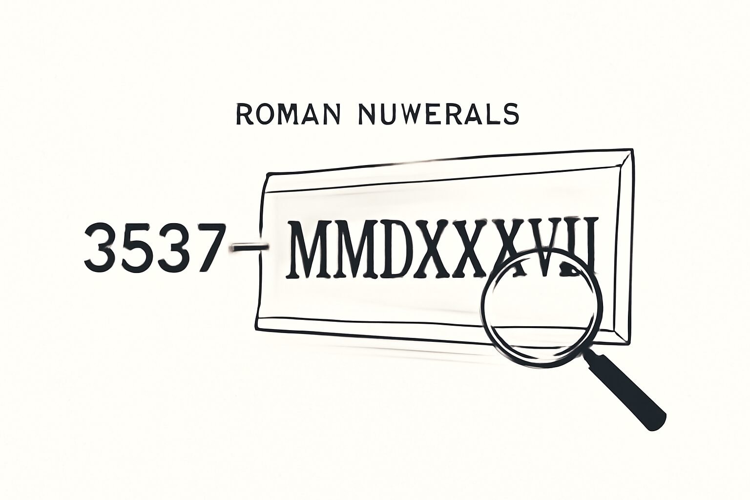 Roman Numerals: 3537