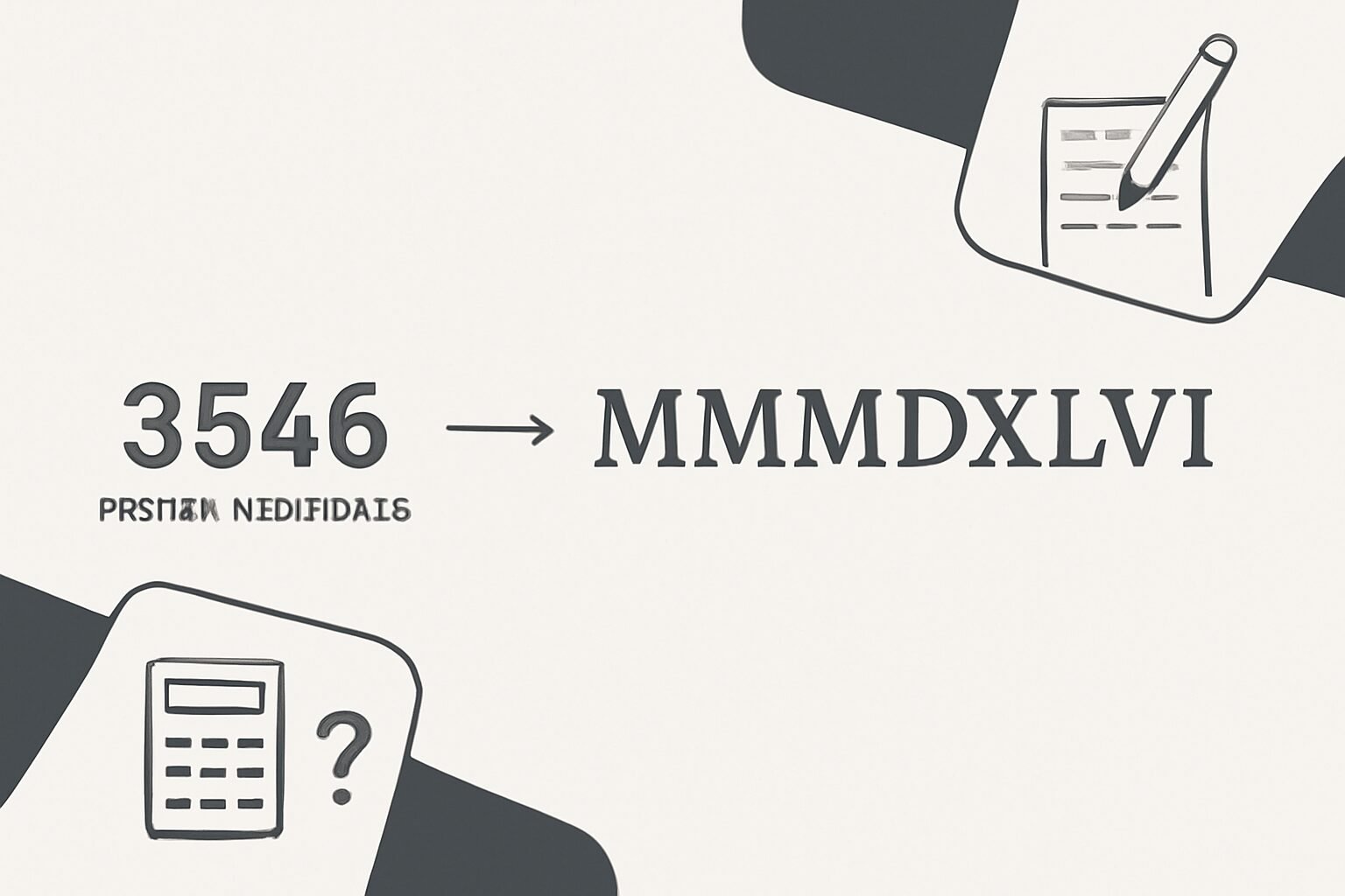 Roman Numerals: 3546