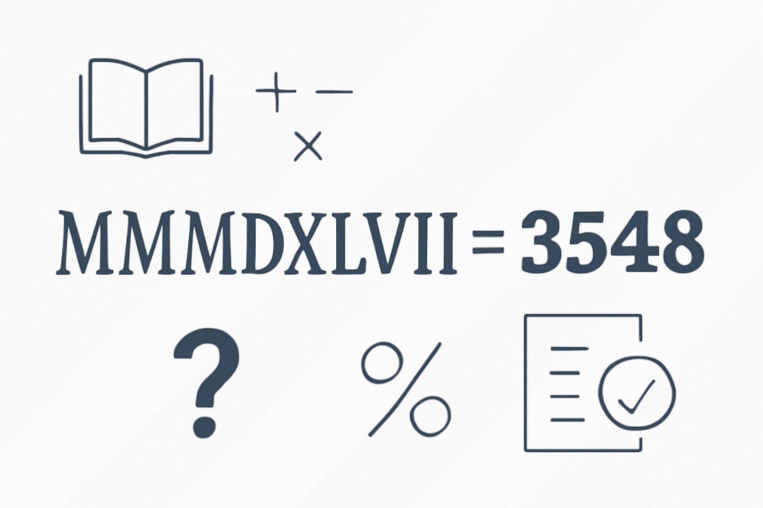 Roman Numerals: 3548